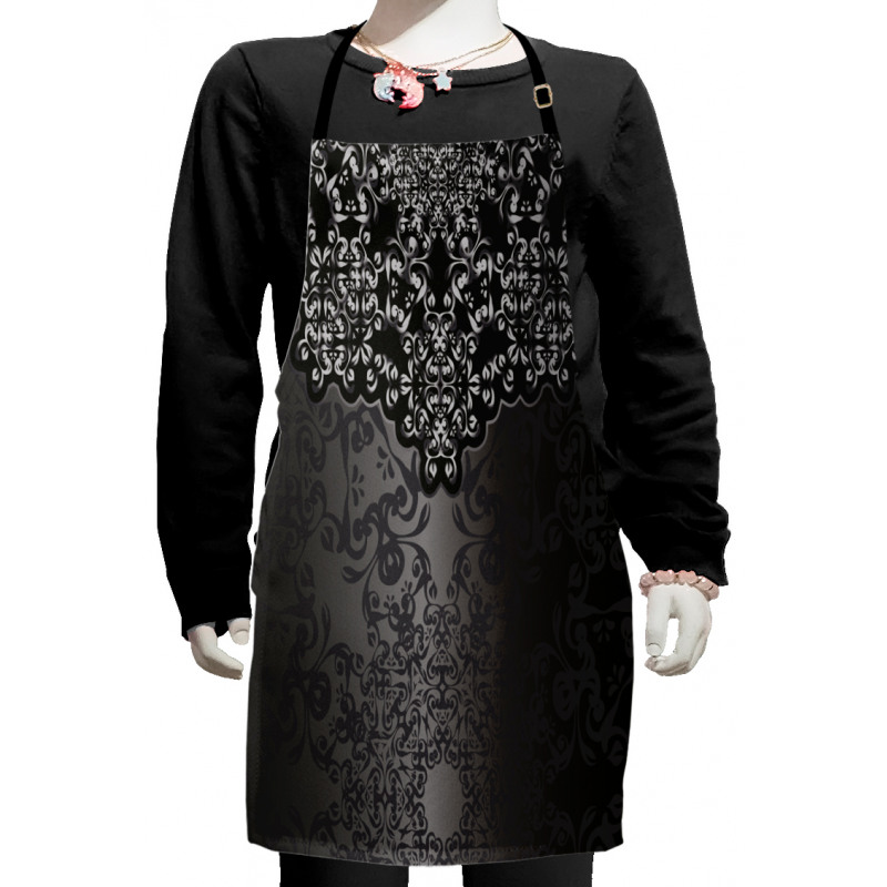 Vintage Damask Kids Apron