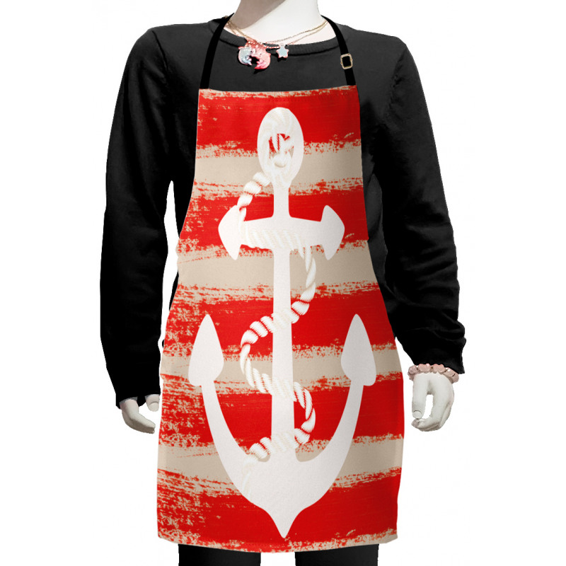 Rope Stripes Nautical Kids Apron