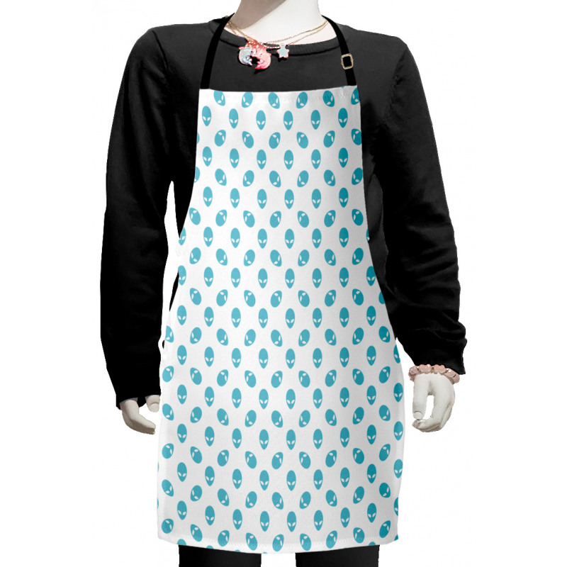 Space Visitors Portrait Kids Apron