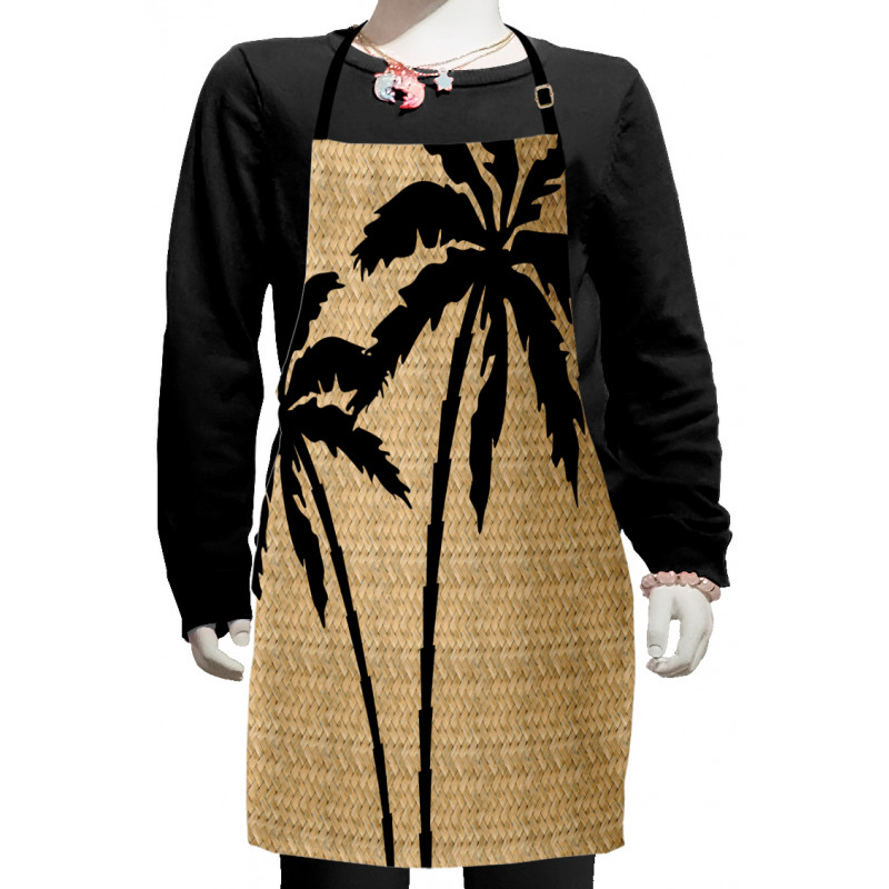 Palm Tree Silhouettes Kids Apron