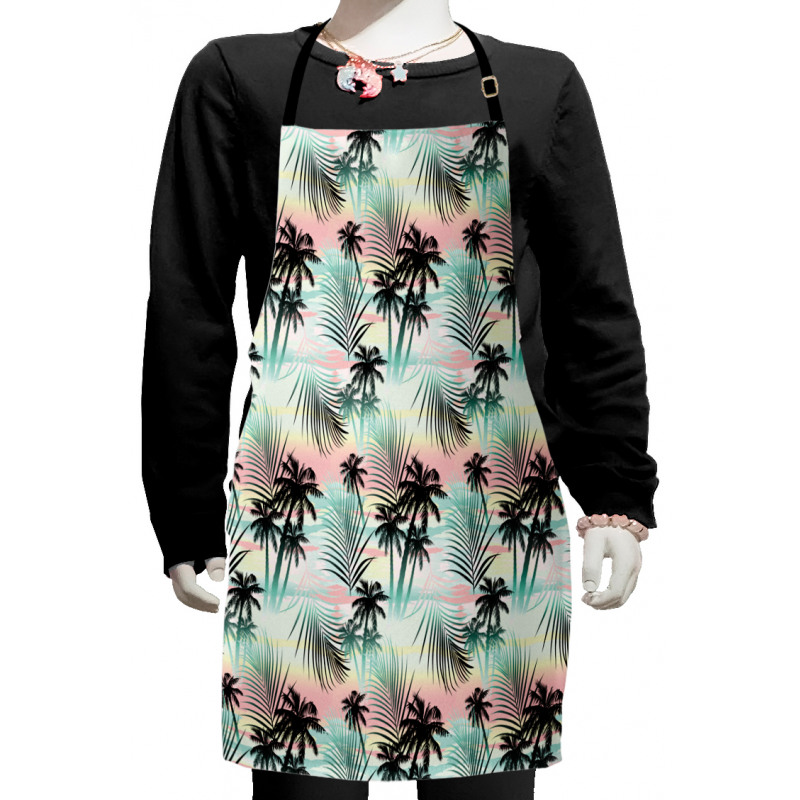 Summer Palm Trees Fern Kids Apron