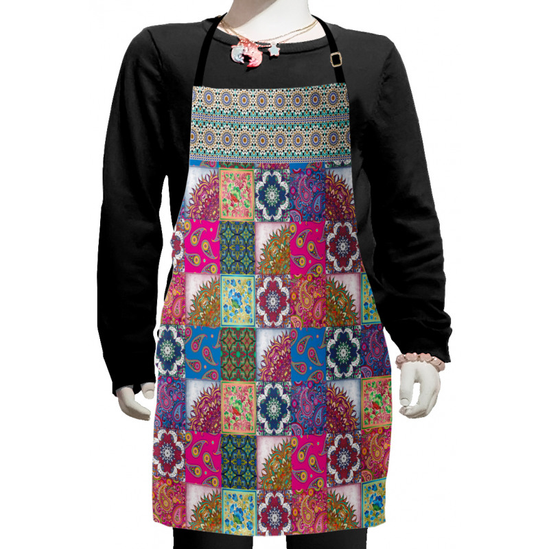 Middle Eastern Paisleys Kids Apron