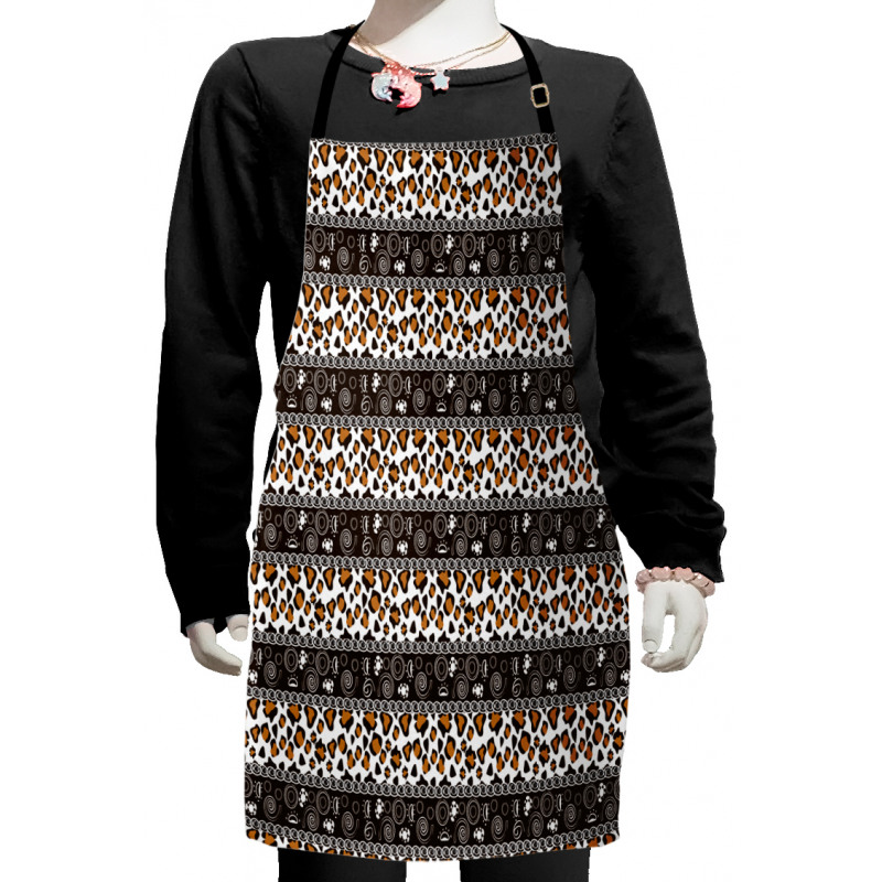 Cheetah Skin Circles Kids Apron