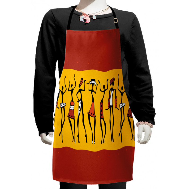 Dancing People Kids Apron