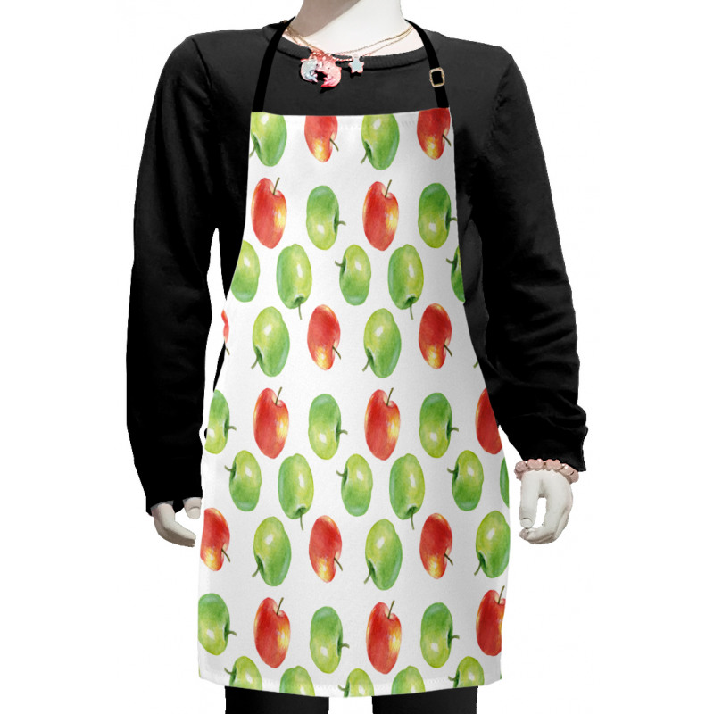 Watercolor Fruit Pattern Kids Apron