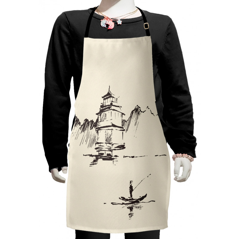 Pagoda Fisherman Kids Apron