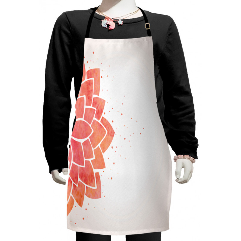 Aquarelle Half Flower Kids Apron