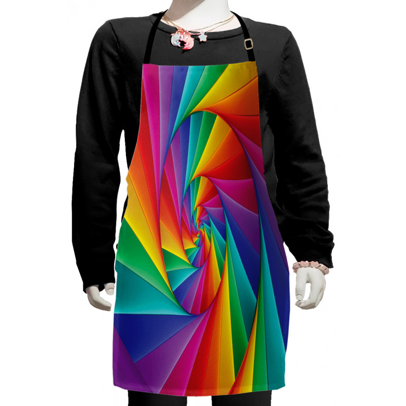 Abstract Art Vivid Swirl Kids Apron