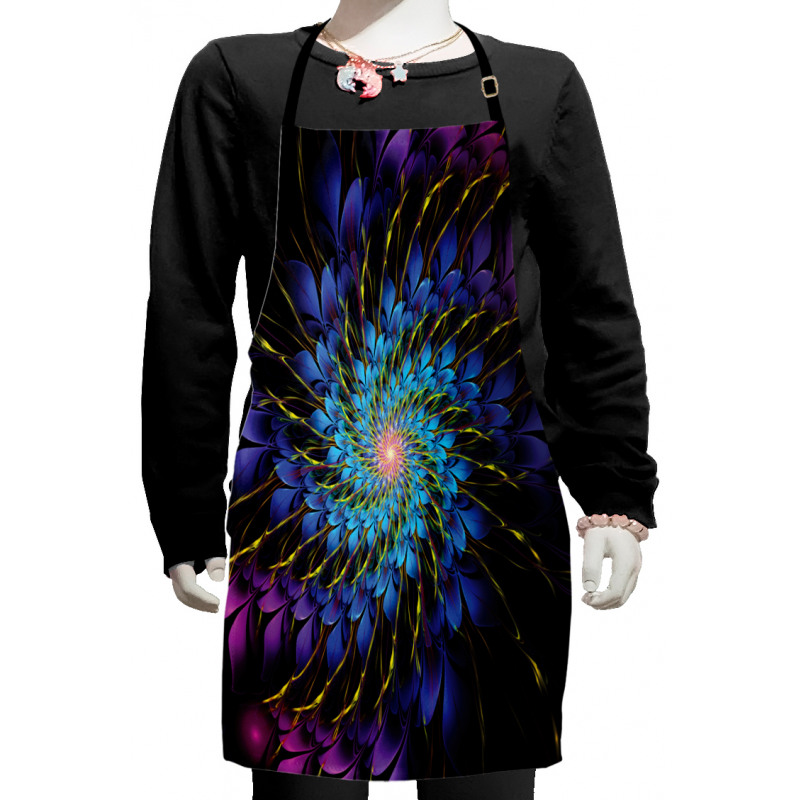 Vortex of Vivid Petals Kids Apron