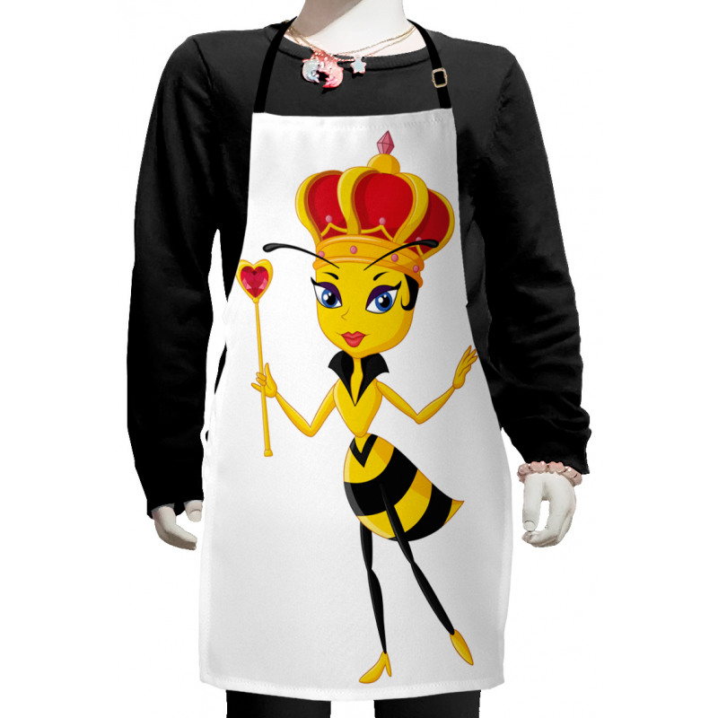 Cartoon Style Bee Kids Apron