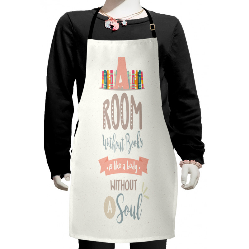 Book Shelf and a Words Kids Apron