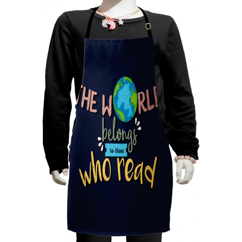 World Belongs to Readers Kids Apron