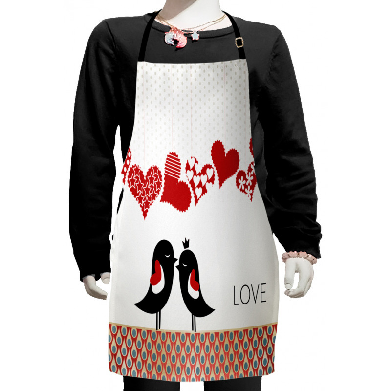 Teardrop Pattern Halftone Kids Apron