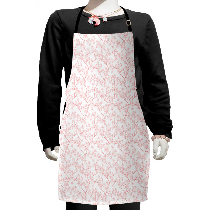 Retro Sakura Art Kids Apron