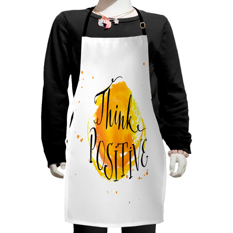 Color Splash Words Kids Apron