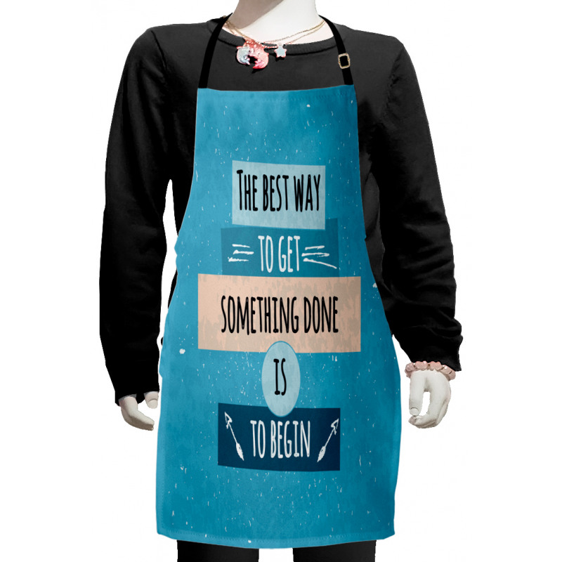 Philosophical Message Kids Apron