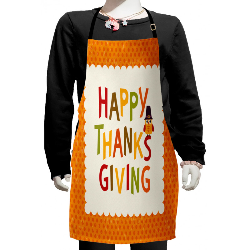 Cartoon Owl Kids Apron