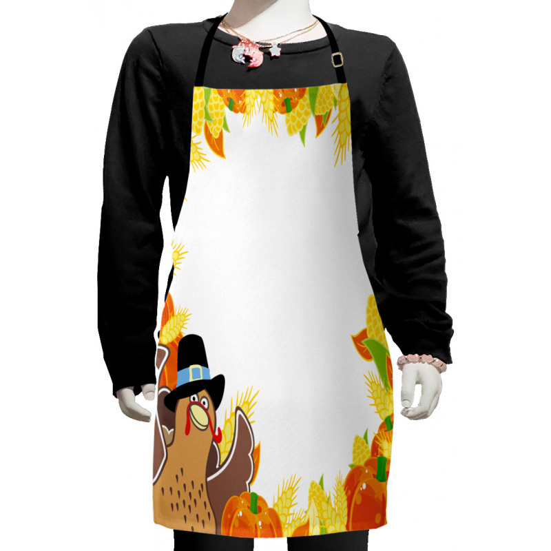 Corn and Pumkin Kids Apron