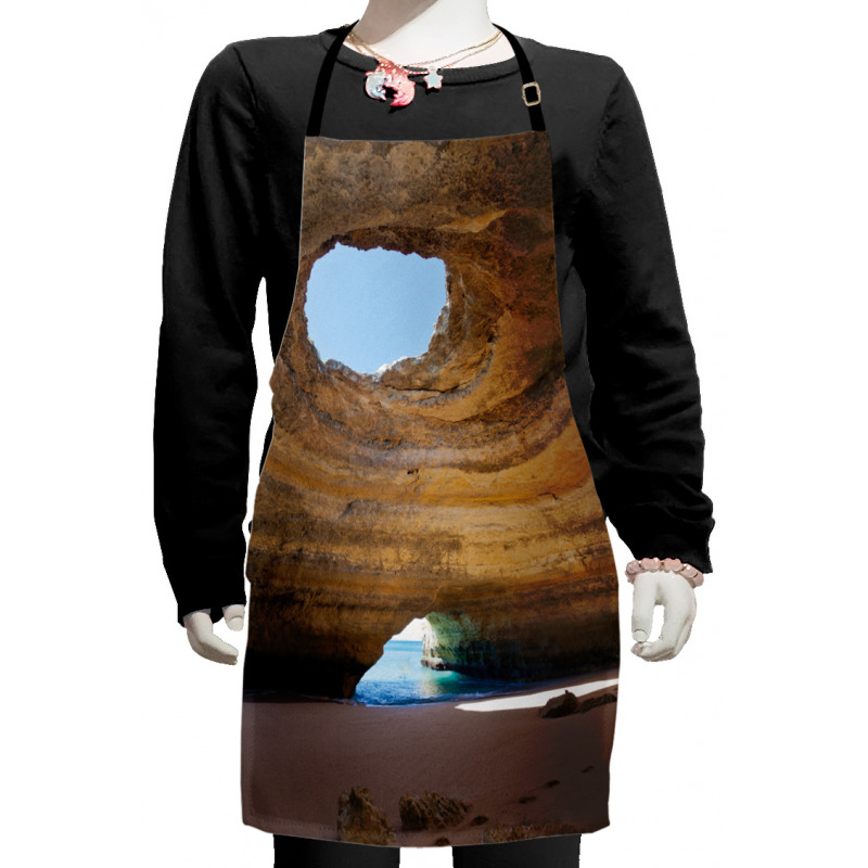 Sea Cave Benagil Portugal Kids Apron