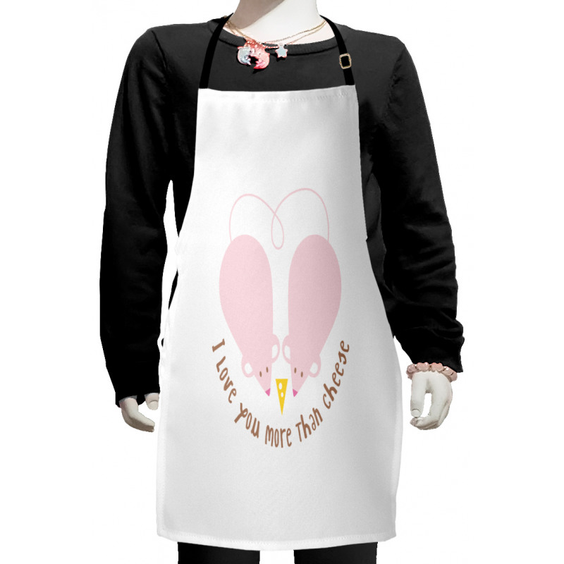 Pink Rats Cheese Kids Apron