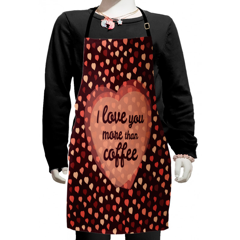 Coffee and Hearts Kids Apron