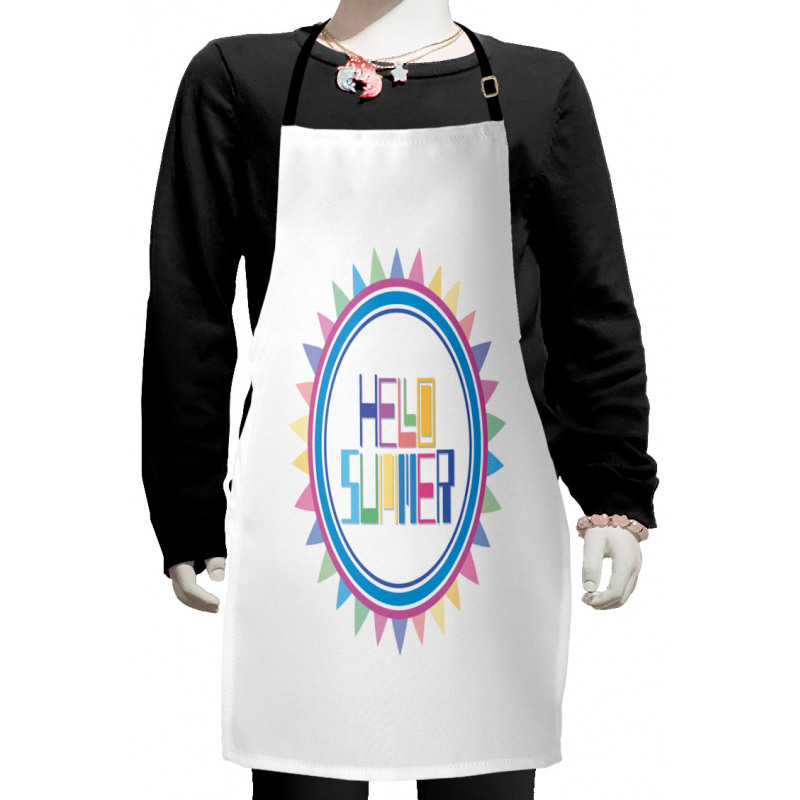 Retro Geometrical Kids Apron