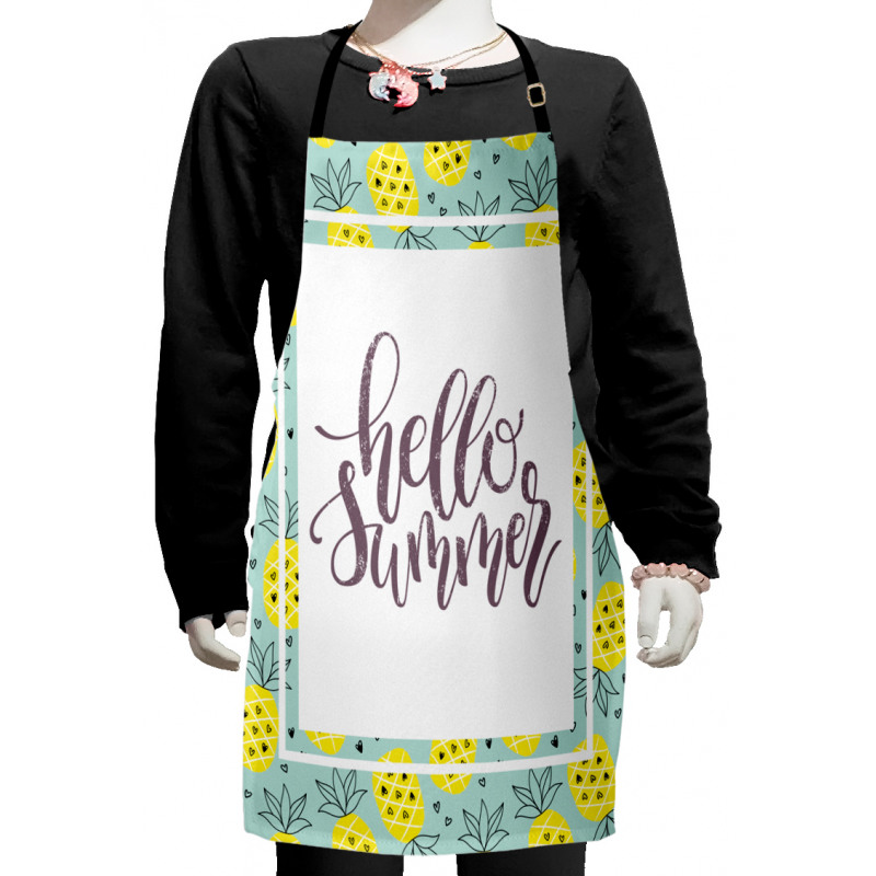 Yellow Pineapples Kids Apron