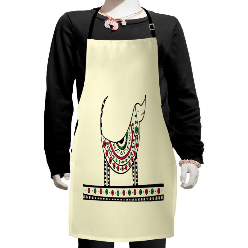 Dog Sketch Kids Apron