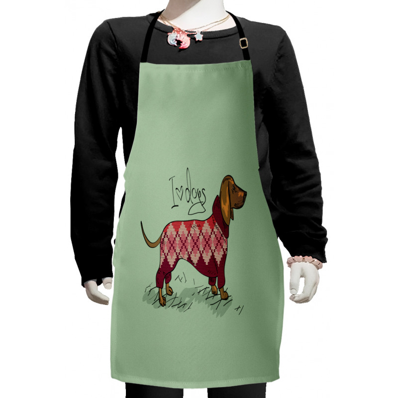 Animal in Clothes Kids Apron