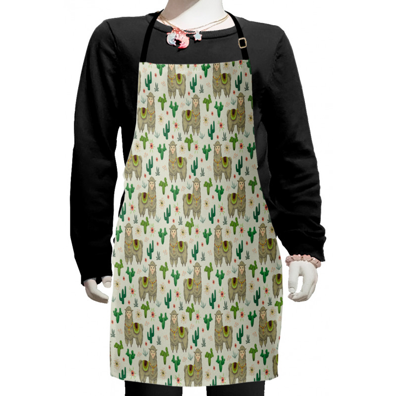 Flora and Fauna Motifs Kids Apron