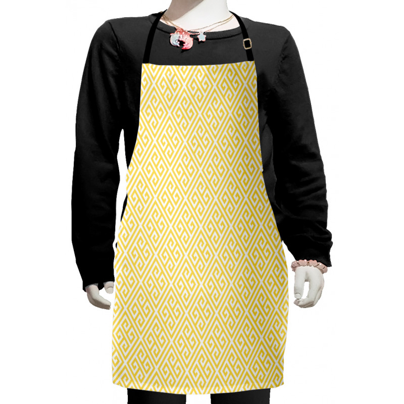 Yellow Roman Tile Kids Apron