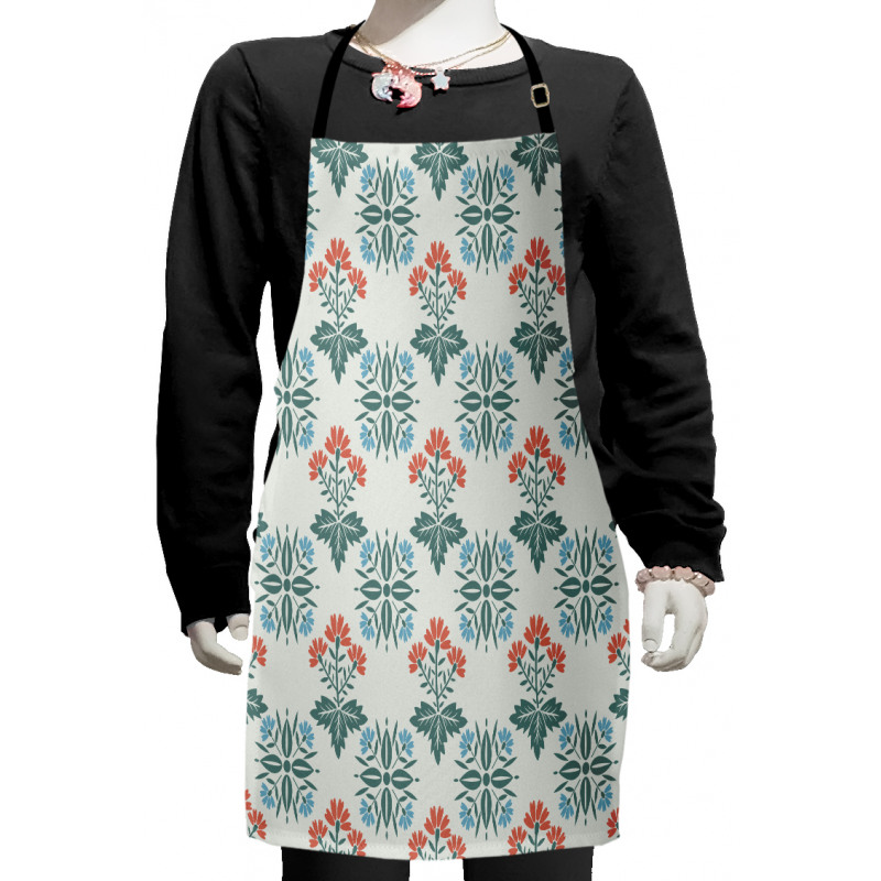 Abstract Spring Motifs Kids Apron