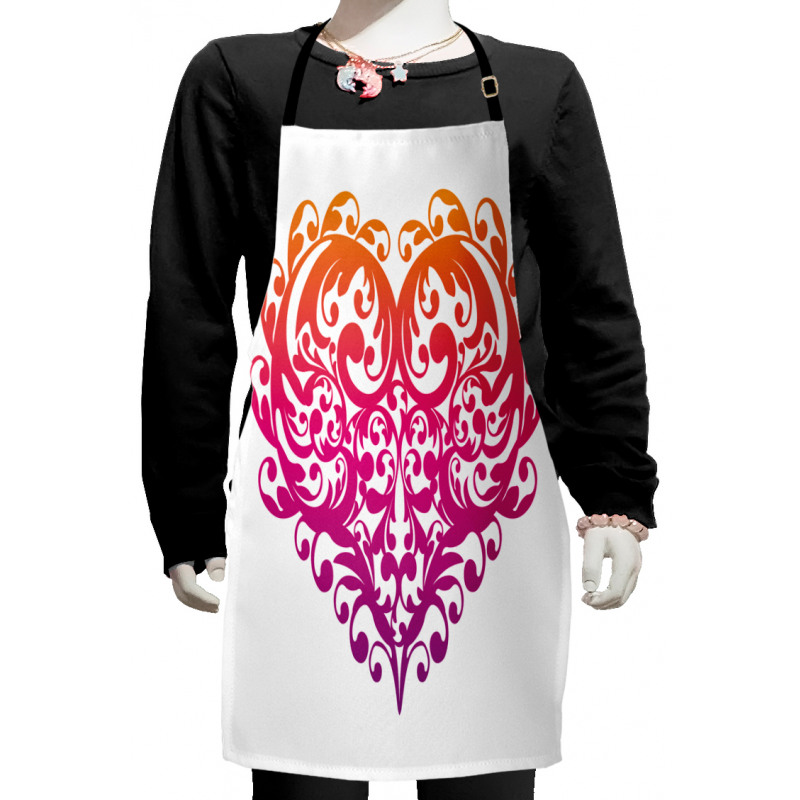 Scroll Heart Kids Apron