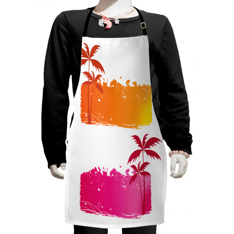 Tropical Grunge Kids Apron