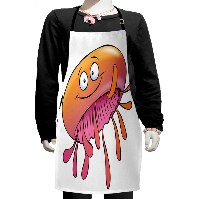 Funny Jellyfish Kids Apron