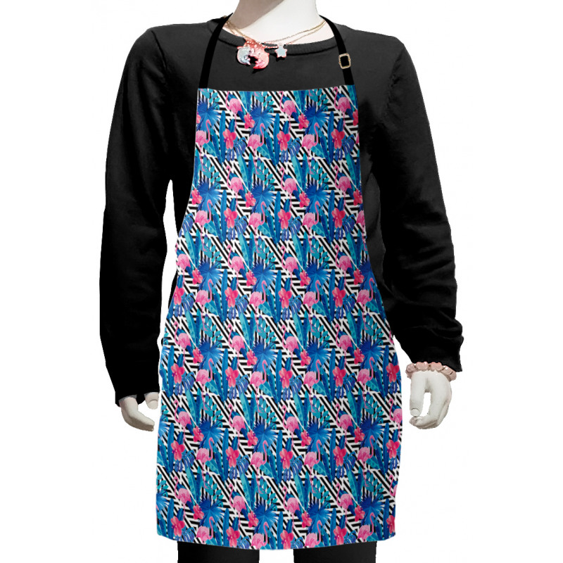 Watercolor Flamingo Kids Apron