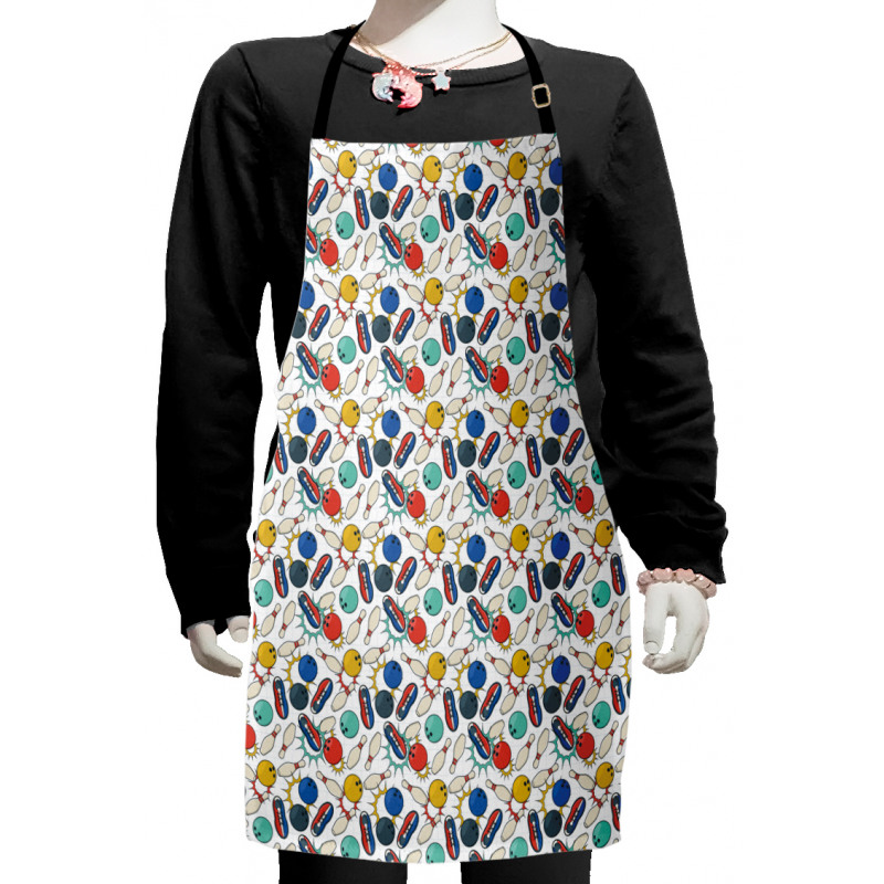 Color Doodle Retro Kids Apron