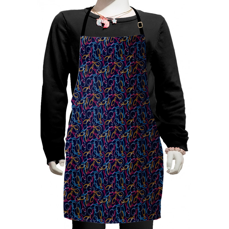 Vibrant Color Outlines Kids Apron