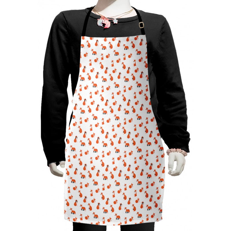 Cartoon Animal Pattern Kids Apron