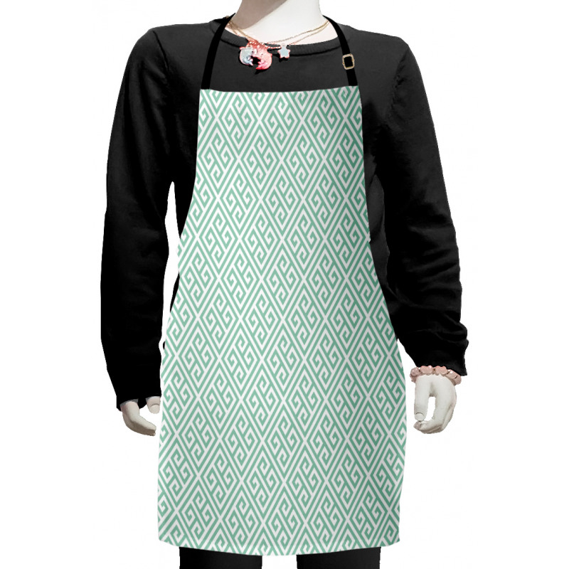 Labyrinth Checkered Kids Apron