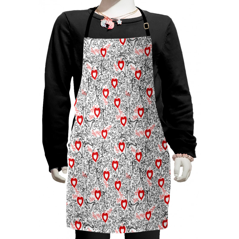 Romantic Hearty Kids Apron