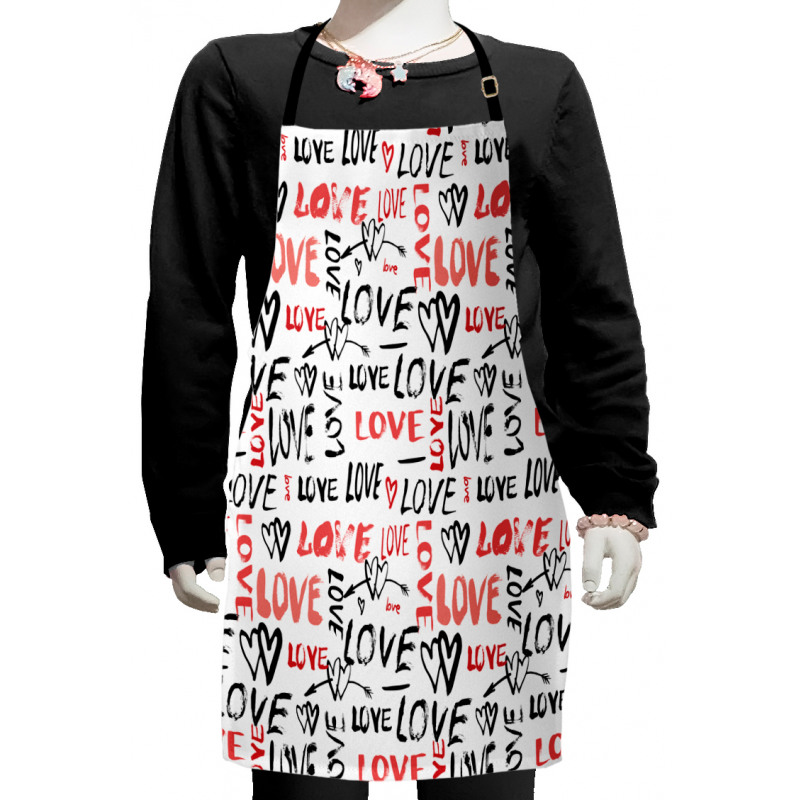 Hand Drawn Doodle Kids Apron