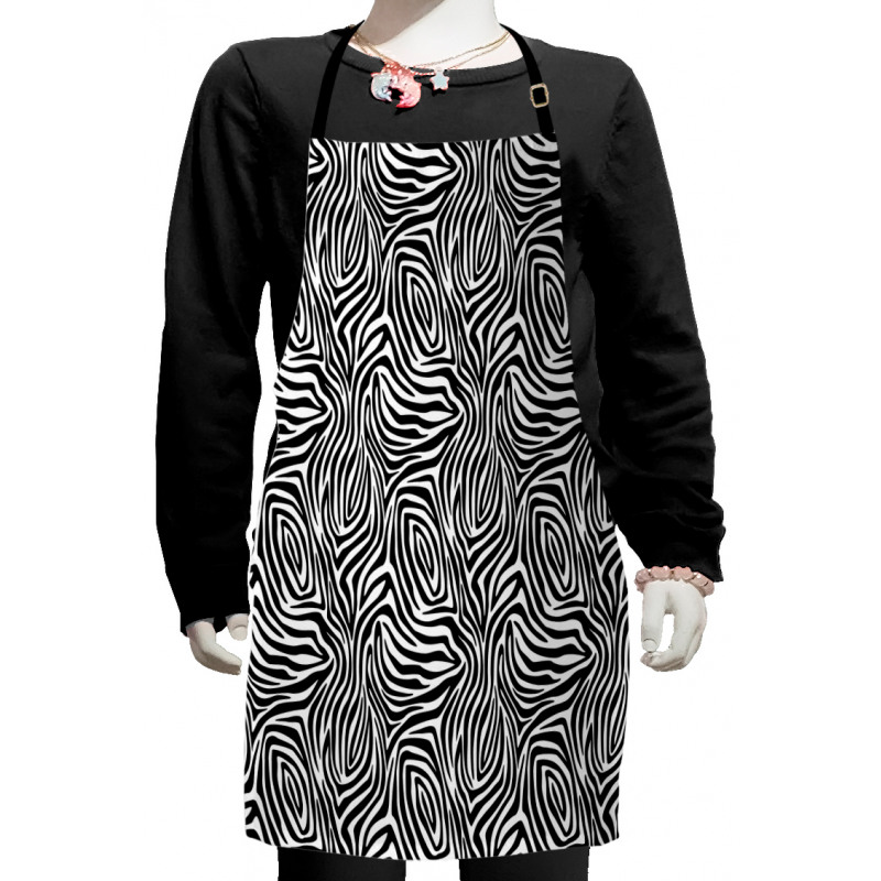 Zebra Skin Pattern Kids Apron