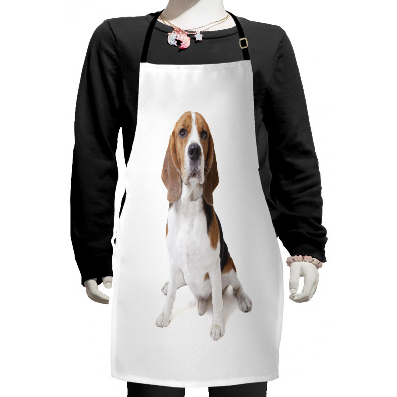 Puppy Dog Friend Posing Kids Apron