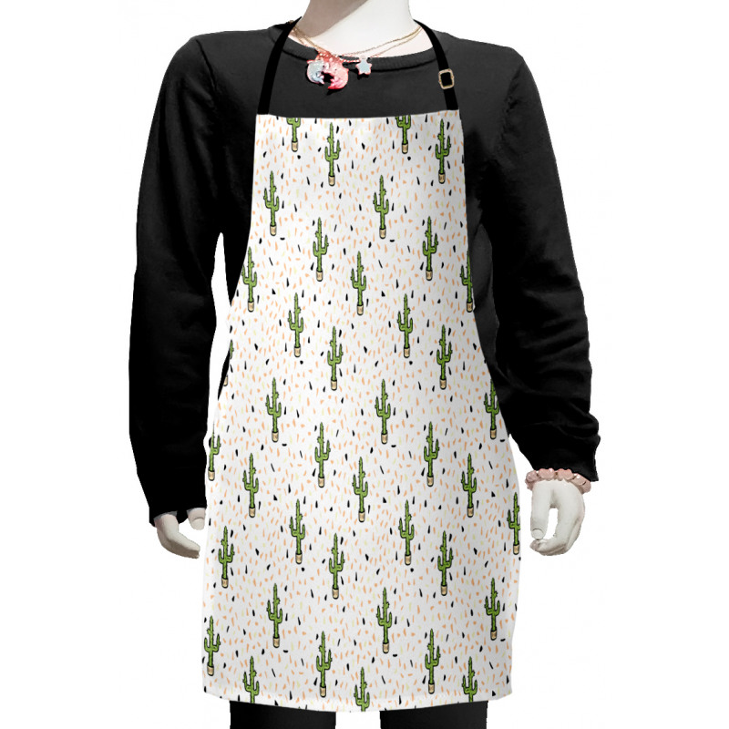 Cactus Plants in Pots Kids Apron