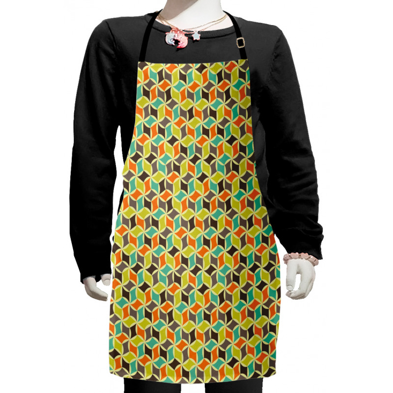 Hipster Geometric Tile Kids Apron