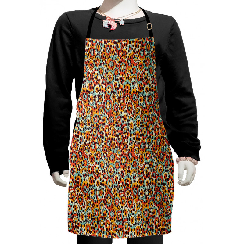 Nature Scroll Circles Kids Apron