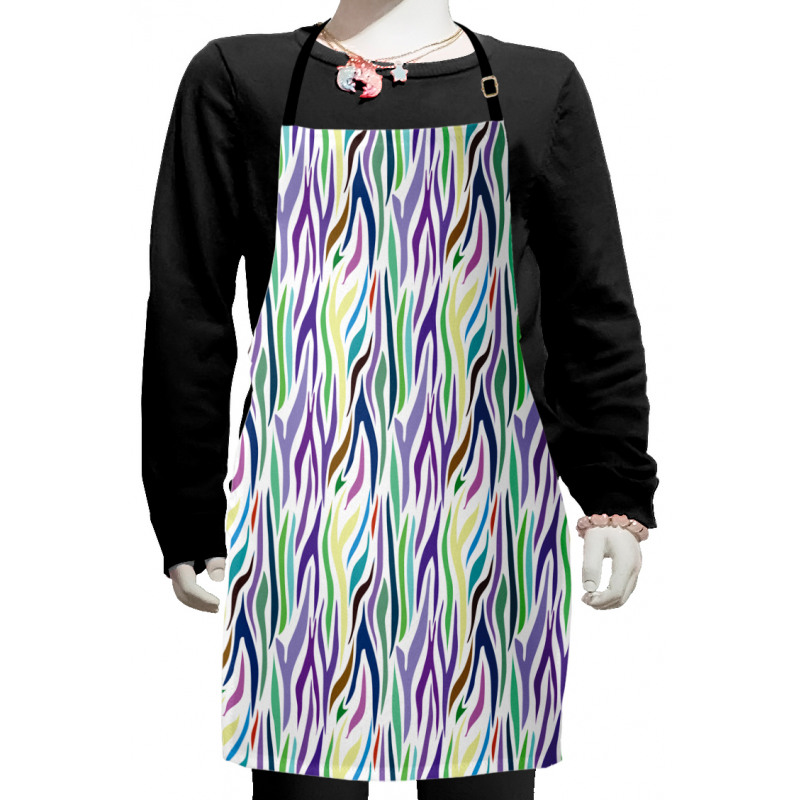 Oriental Leopard Motif Kids Apron