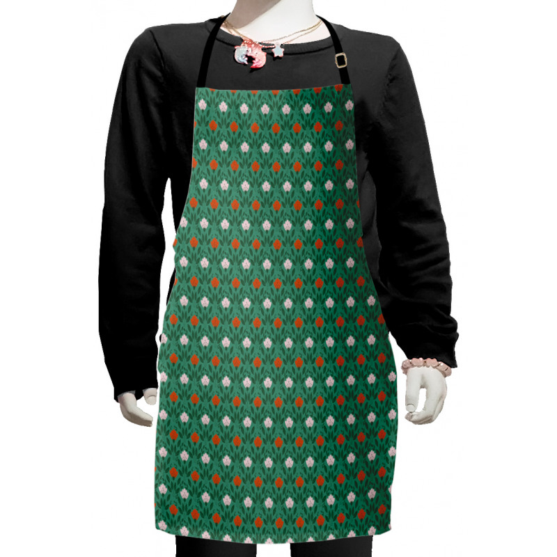 Ornate Spring Scene Kids Apron