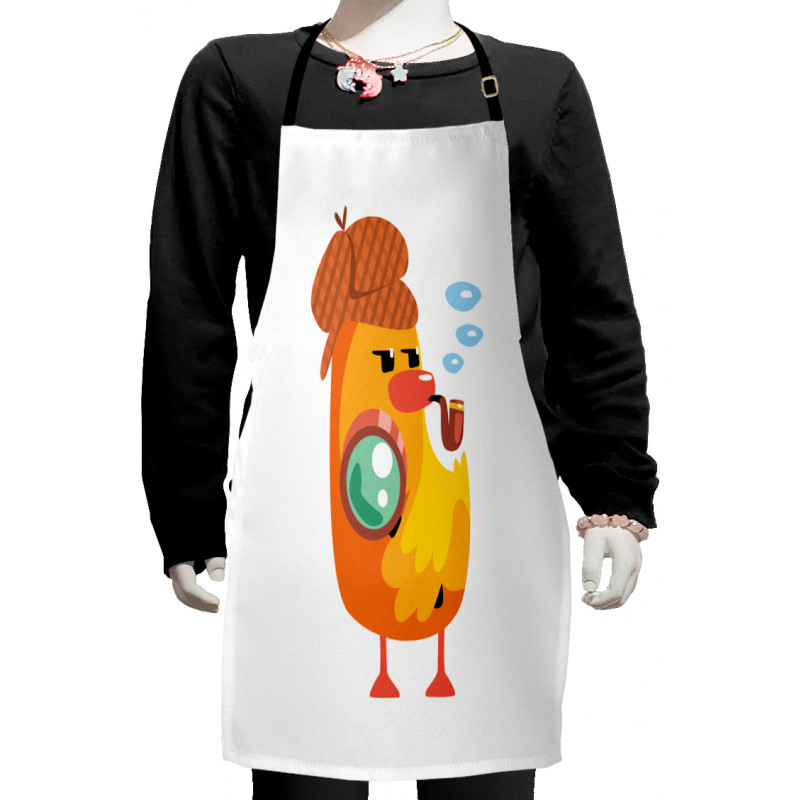 Private Detective Duck Kids Apron